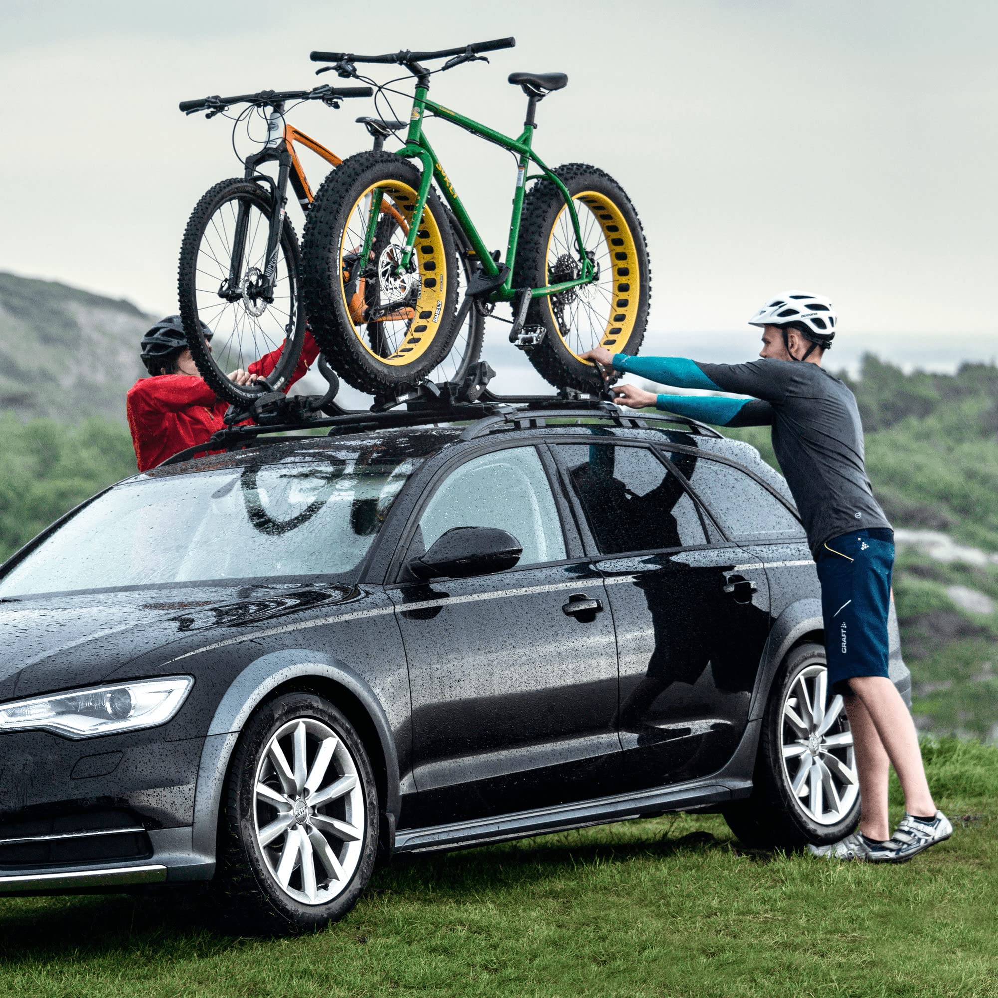 Thule Proride fat bike adapter 3-5 inch fit on Pro Ride carrier.