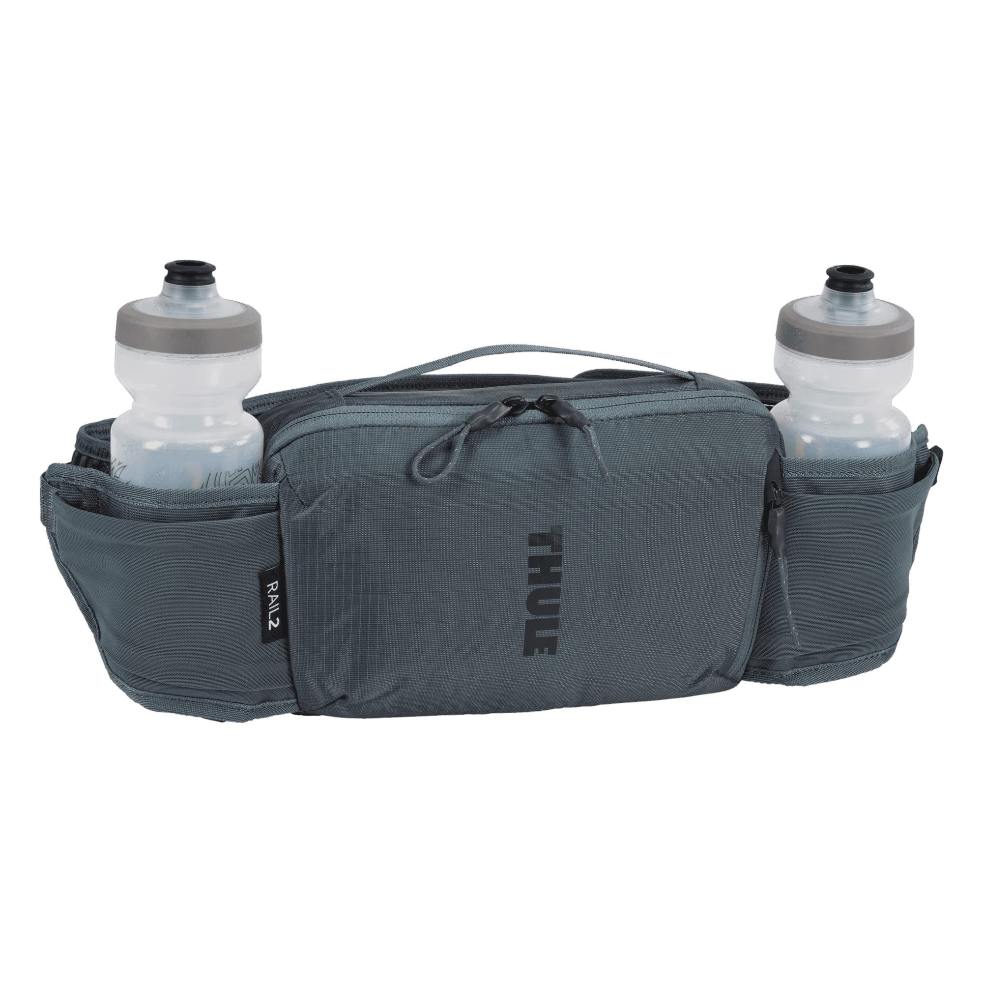 Thule Rail Hip Pack 2L back view highlights ergonomic fit