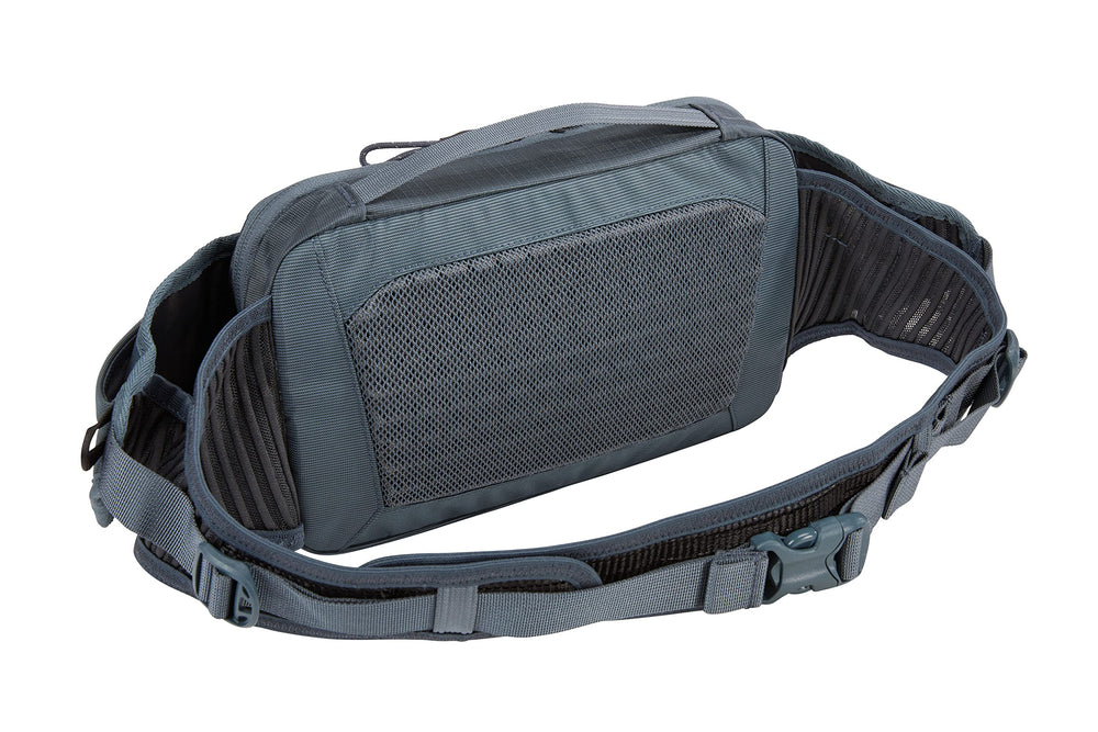 Thule Rail Hip Pack 2L compressible pockets for shorter rides