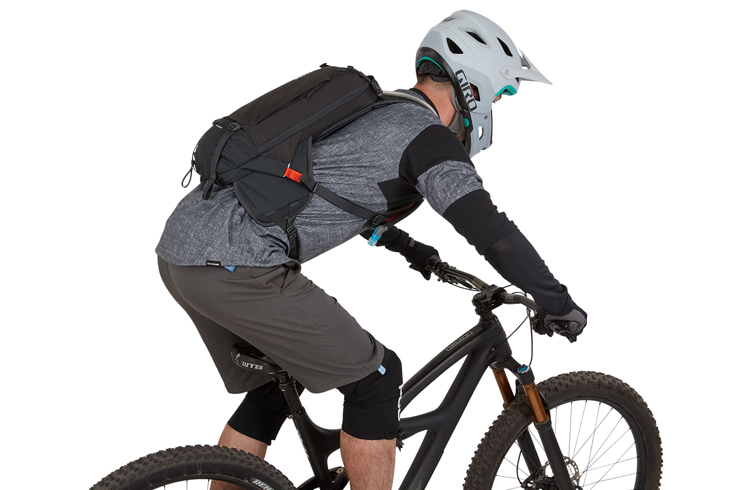 Thule Rail attachment points support pads and protective gear on rugged trails