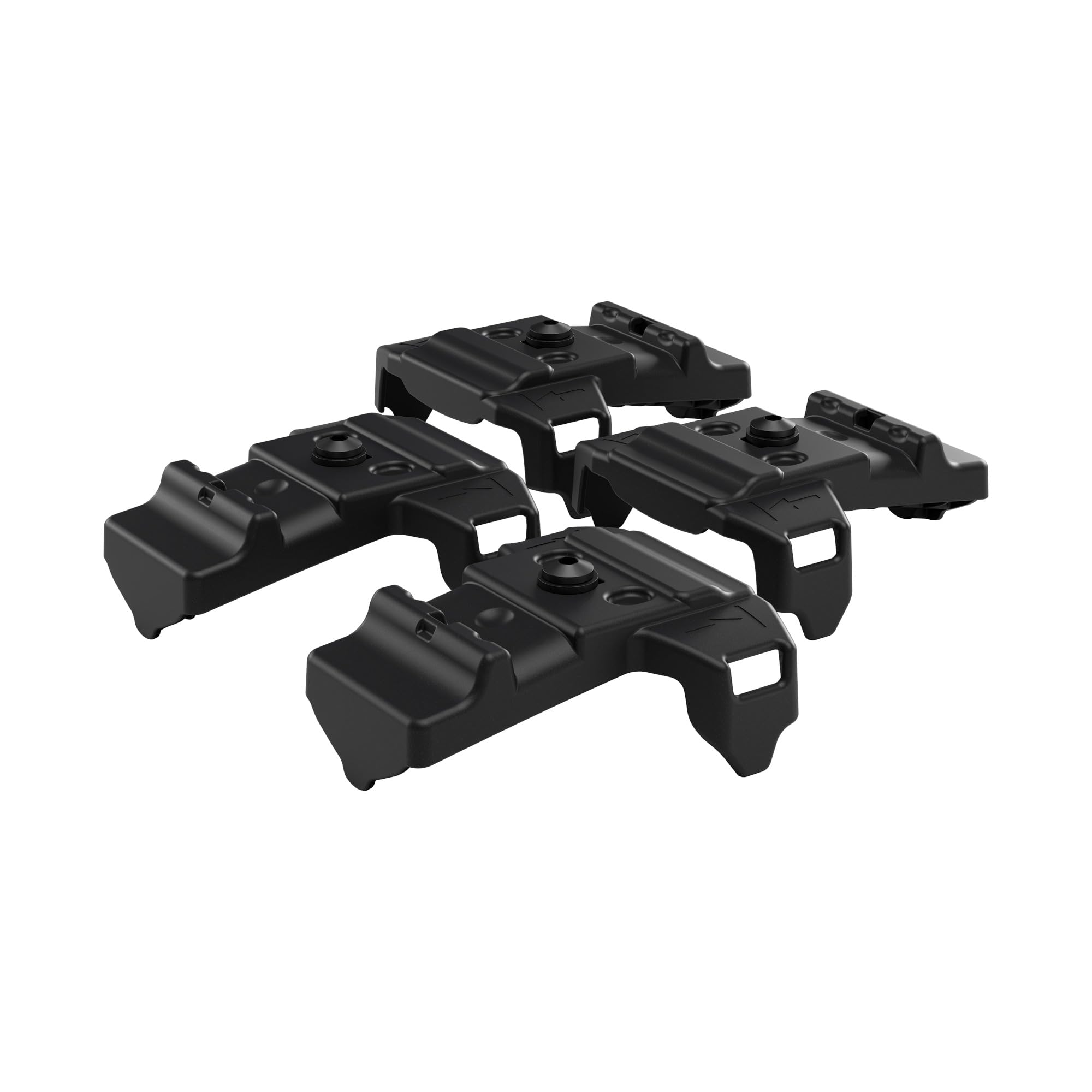 Thule Santu EasyFold XT Kit feet, screws, and washers for secure mounting on a bike carrier.