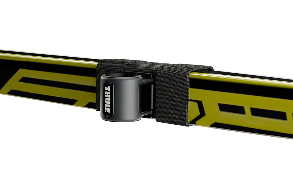 Thule SkiClick 7291 with ISO and City Crash safety approvals.