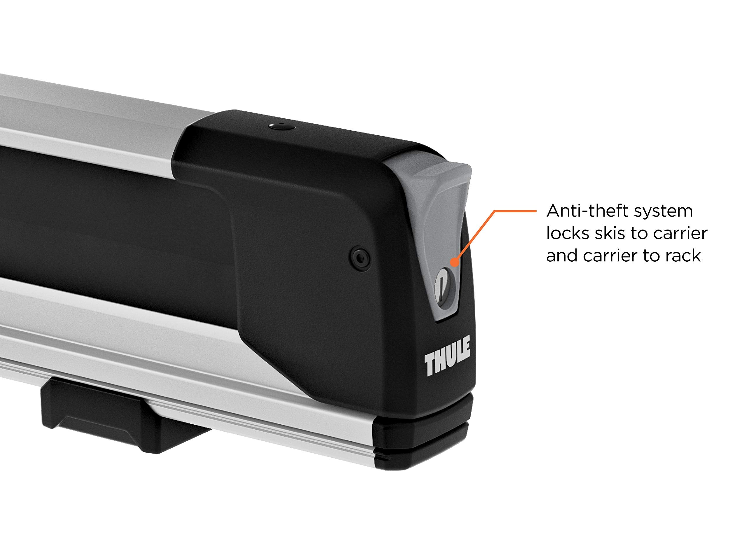 Thule SnowPack Extender oversized push button opens easily with gloves