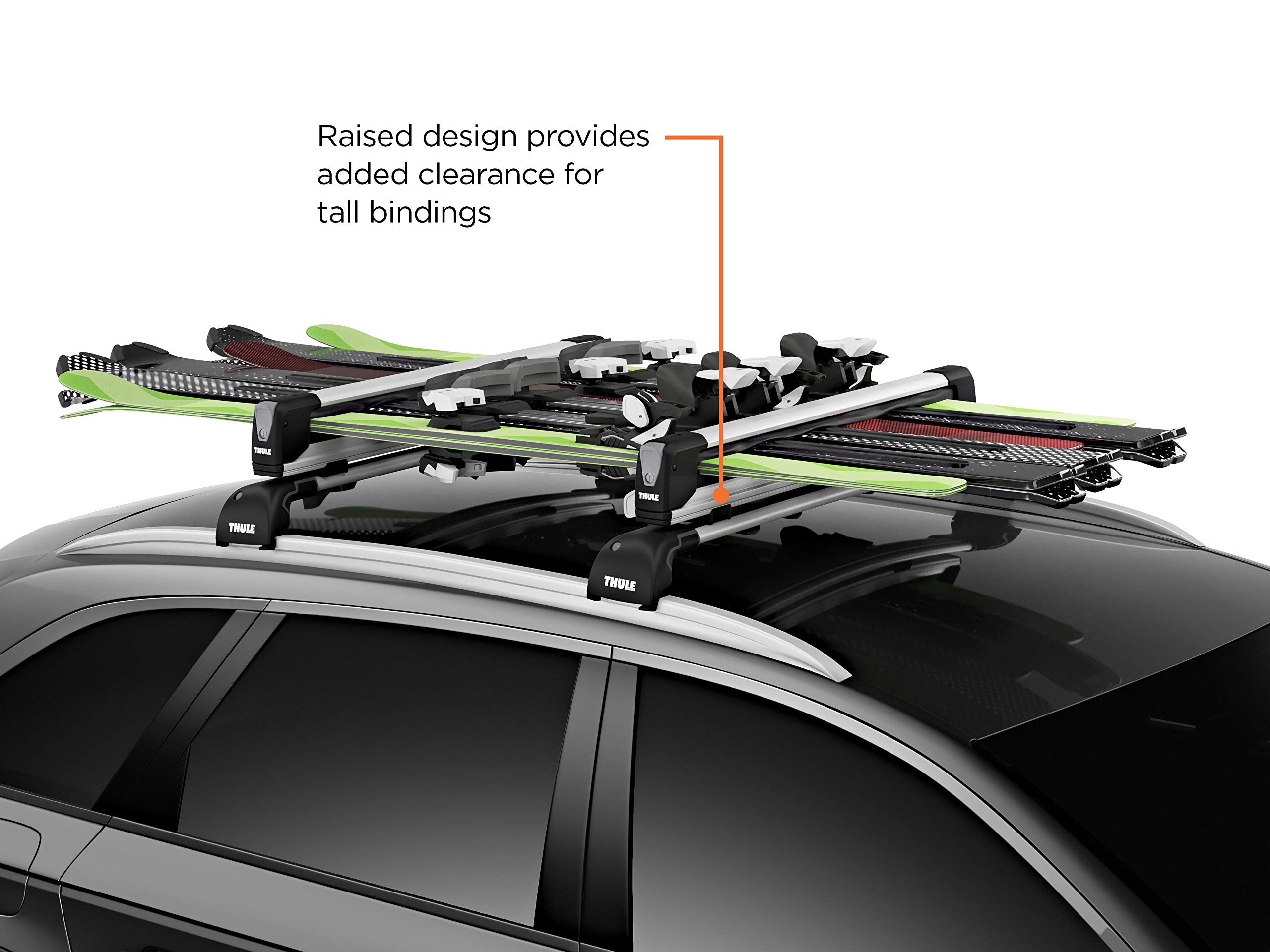 Thule SnowPack Extender ultra-soft arms grip without scratching gear