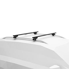Thule SquareBar 108 43-inch side profile with slim, low-profile mounting
