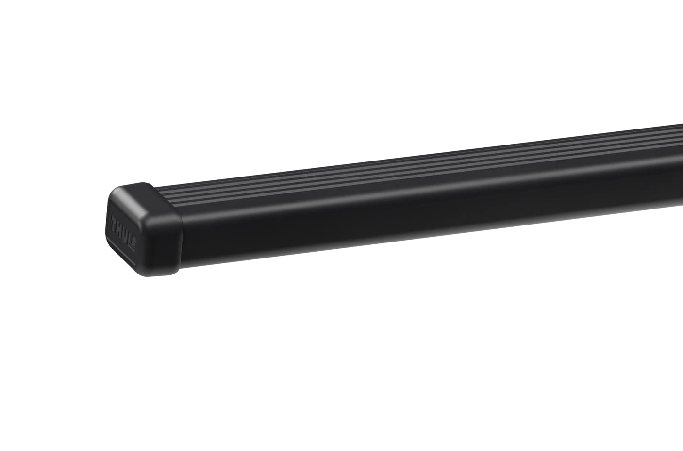 Thule SquareBar 118-47in black compatible foot packs highlight easy integration