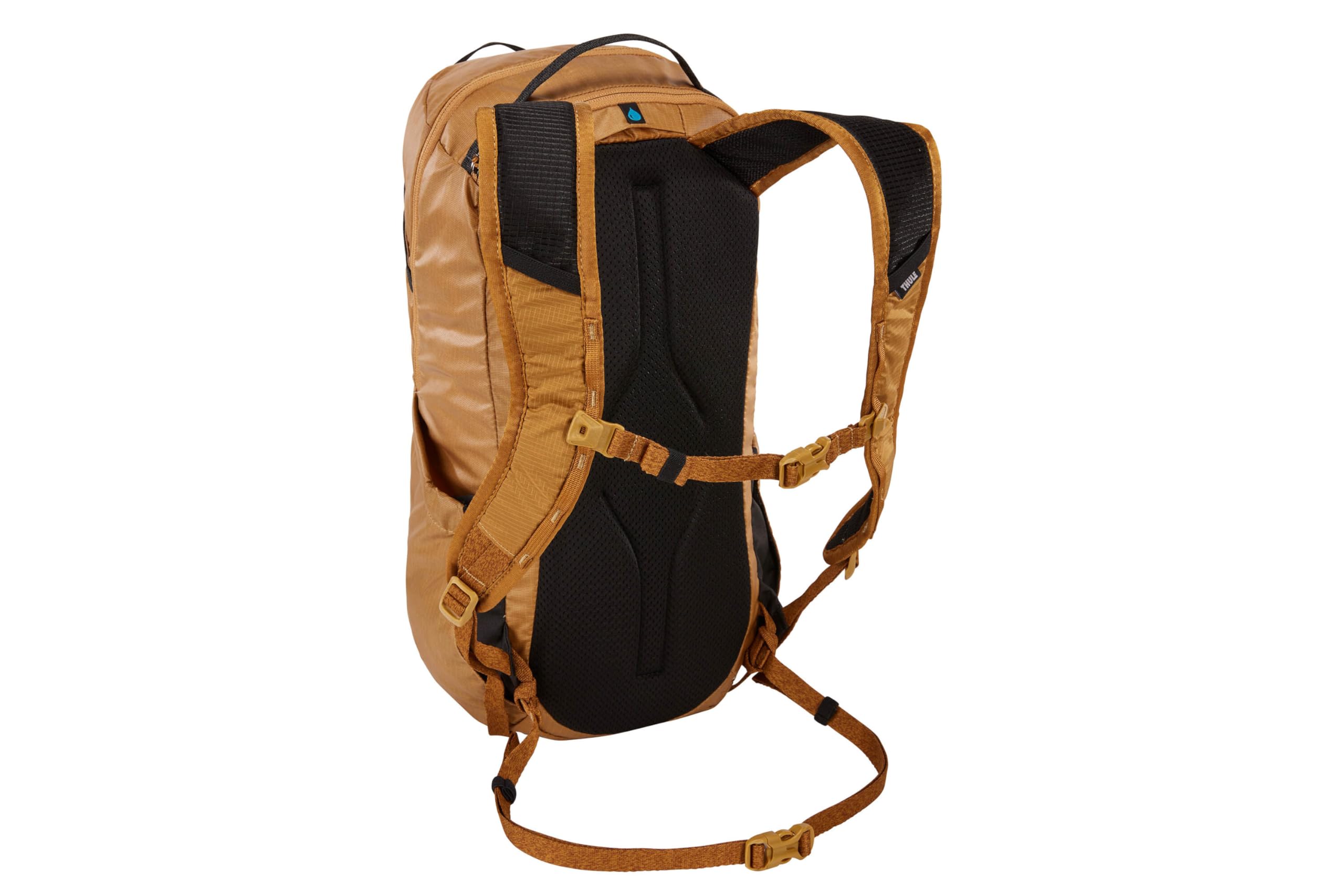 Thule Stir 18L coated nylon fabric, signaling durability in everyday carry.