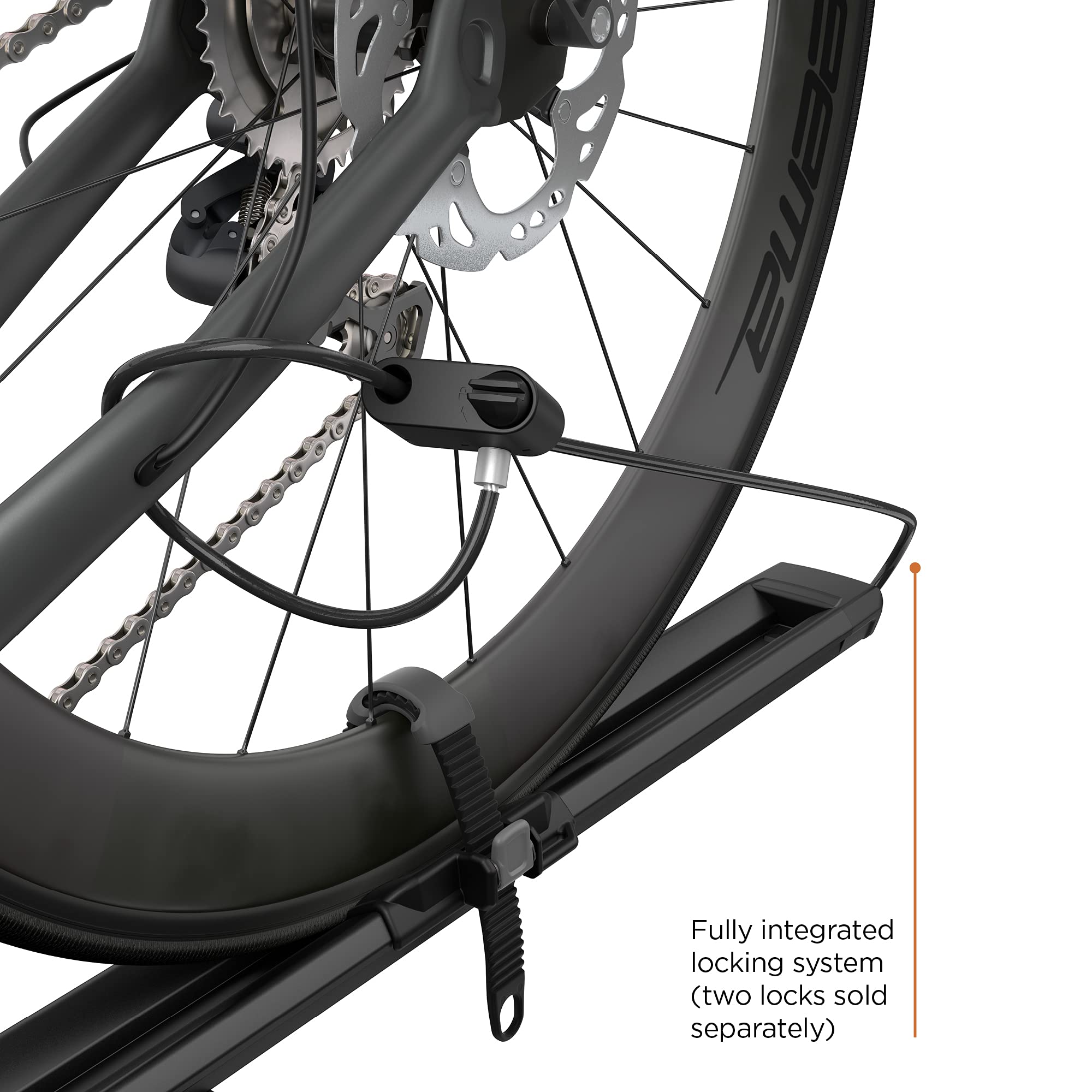 Carbon frame compatibility and disc brakes support broaden bike choices.