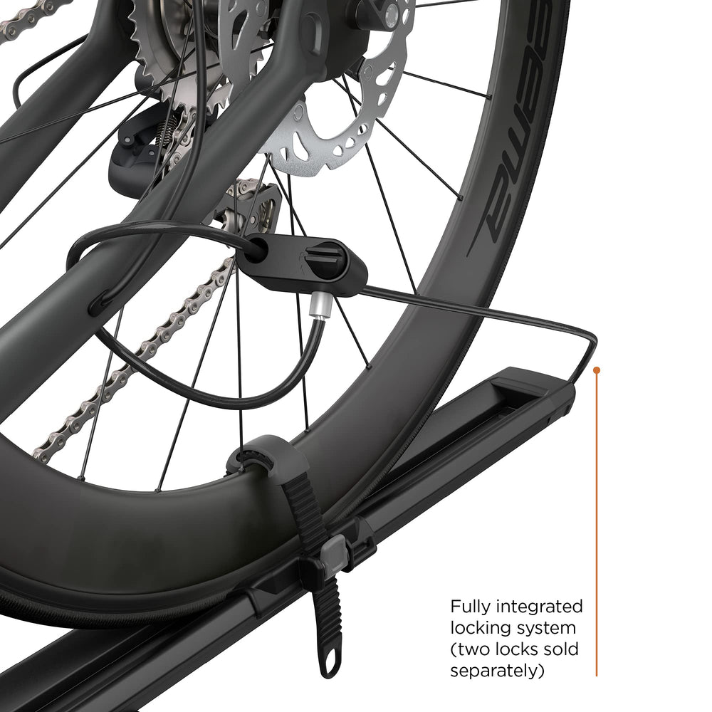 Carbon frame compatibility and disc brakes support broaden bike choices.