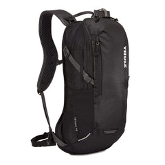 Thule Uptake hydration pack in black, front view for biking and hiking.