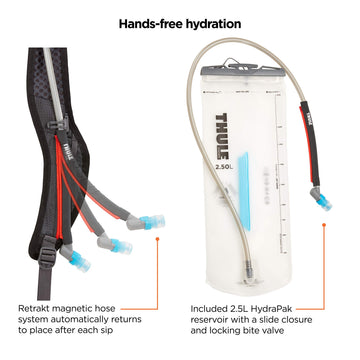 Thule Uptake Hydration Pack features external quick-access phone pocket