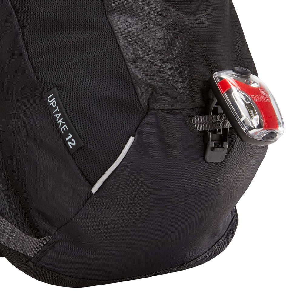 Thule Uptake reflective trim for low-light visibility.
