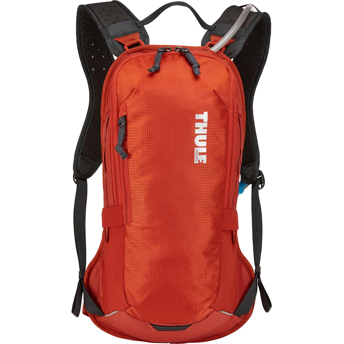 Thule Uptake magnetic ReTrakt hose secures hands-free sipping.