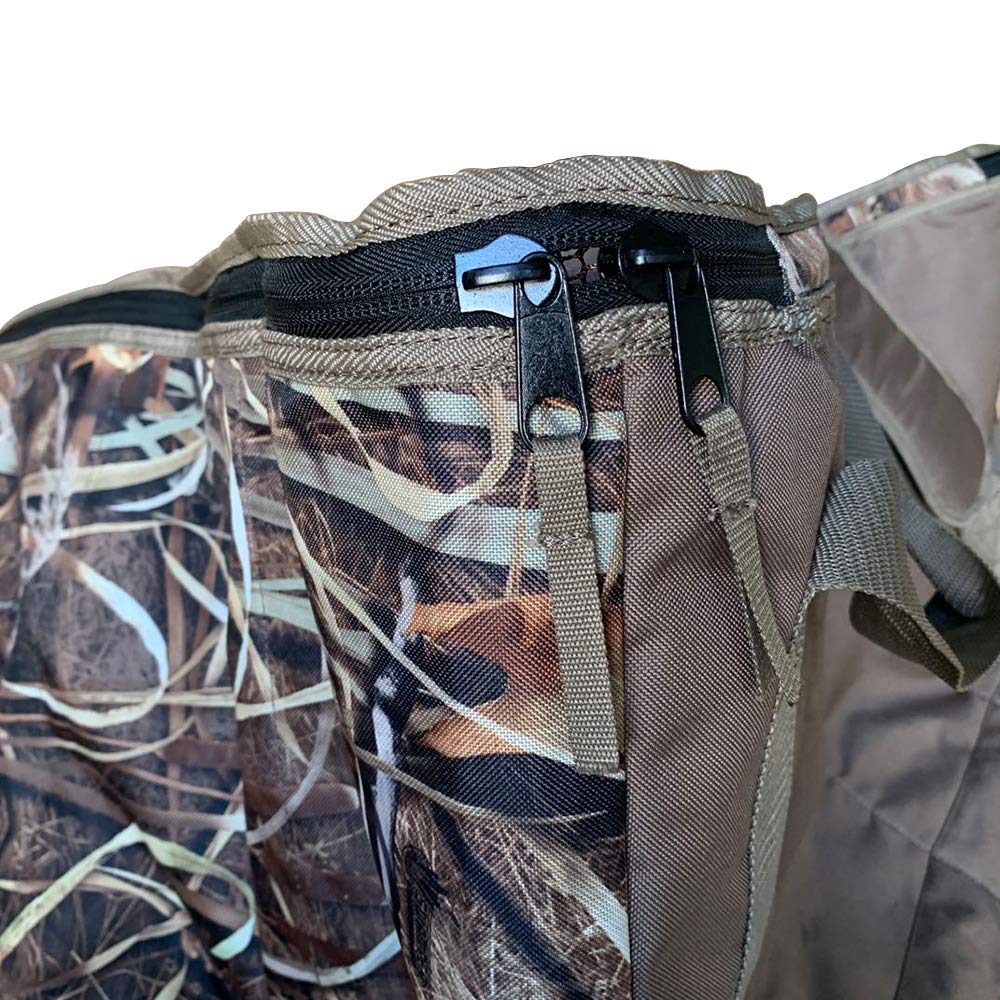 THUNDERBAY 12-slot decoy bag mesh bottom protects decoy heads while maintaining shape.