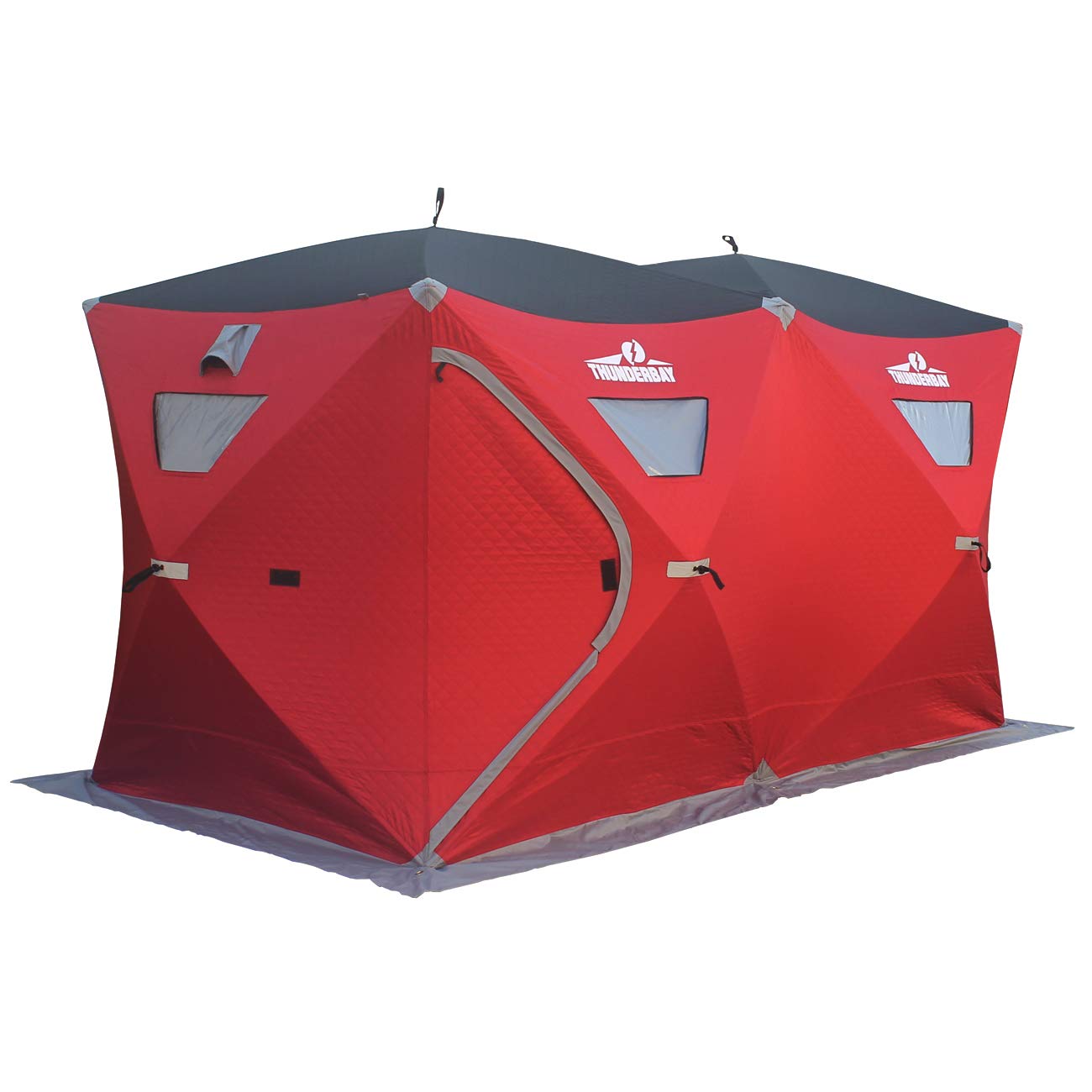 Exterior view of ThunderBay 6 Person Insulated Ice Fishing Tent