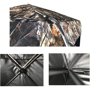 THUNDERBAY Gobbler Lodge black PU interior coating reduces interior glare.