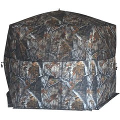 THUNDERBAY Gobbler Lodge five-side blind setup showing spacious four-person room.