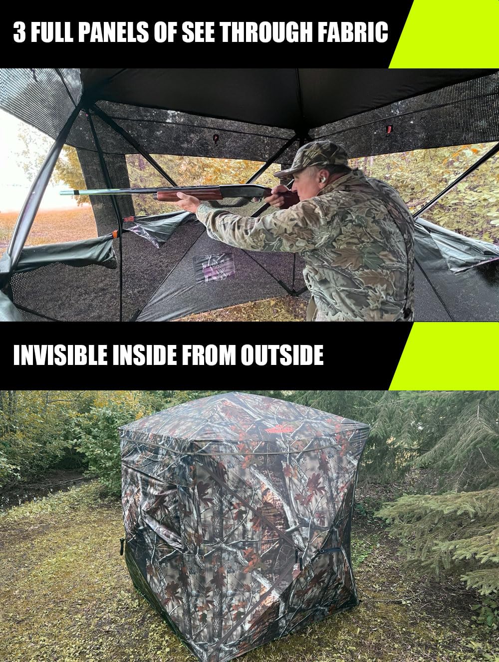 THUNDERBAY camouflage pattern blends with habitat for deer and turkey.