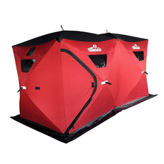 Exterior view of THUNDERBAY Ice Cube 6-Man Portable Ice Shelter