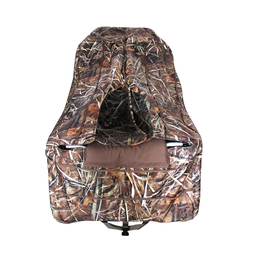 THUNDERBAY Lay Flat Duck Blind shoulder straps simplify carrying to remote blinds.