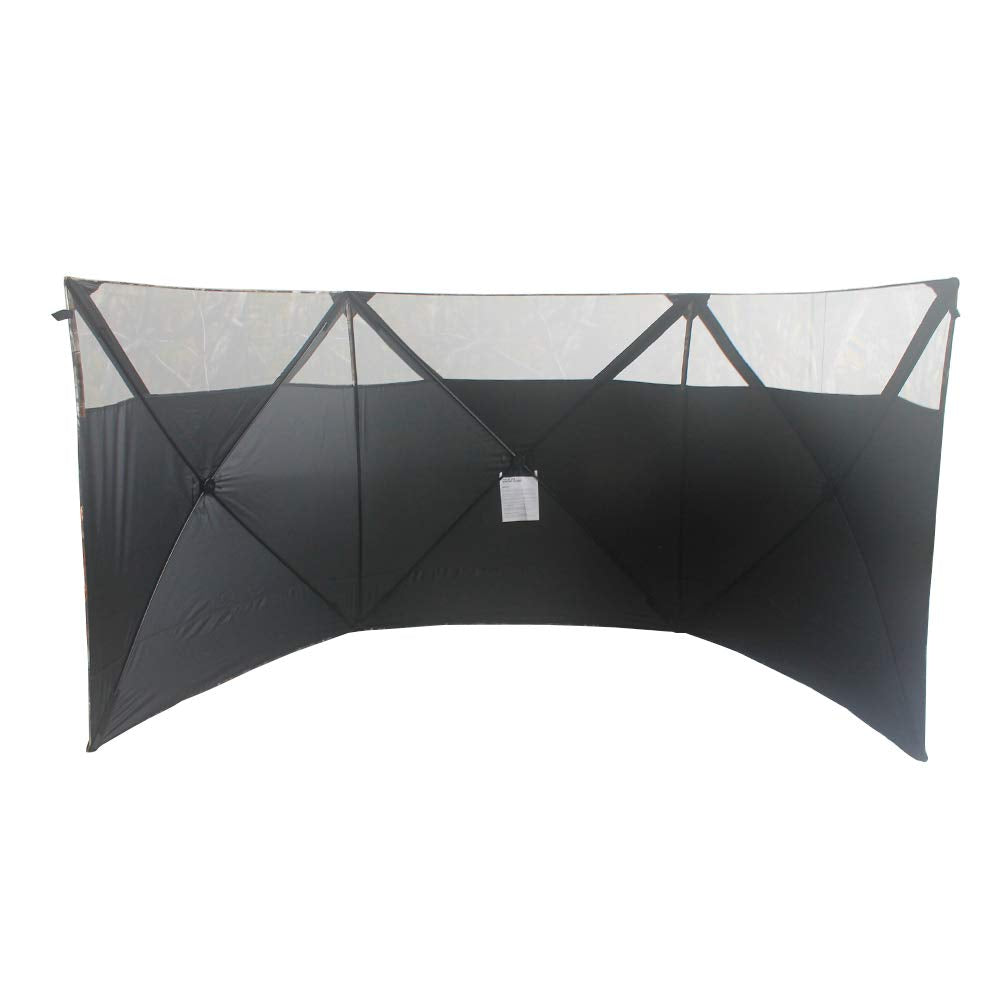 THUNDERBAY look-out one-way mesh provides outward visibility while hiding interior activity.