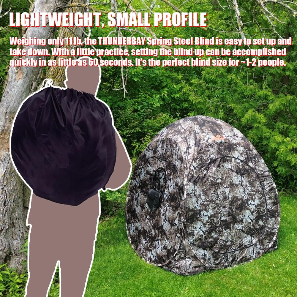 THUNDERBAY Run & Gun full-zip-windows offer clear sightlines for shot opportunities.