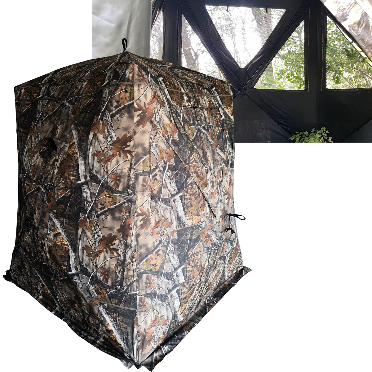 THUNDERBAY see-through panel window offers a 270-degree view for easy situational awareness.