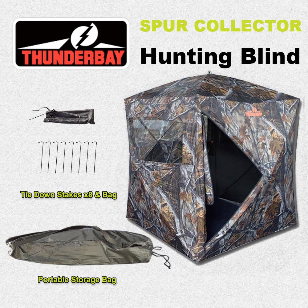 THUNDERBAY Spur Collector folded with carry bag illustrates quick setup and transport