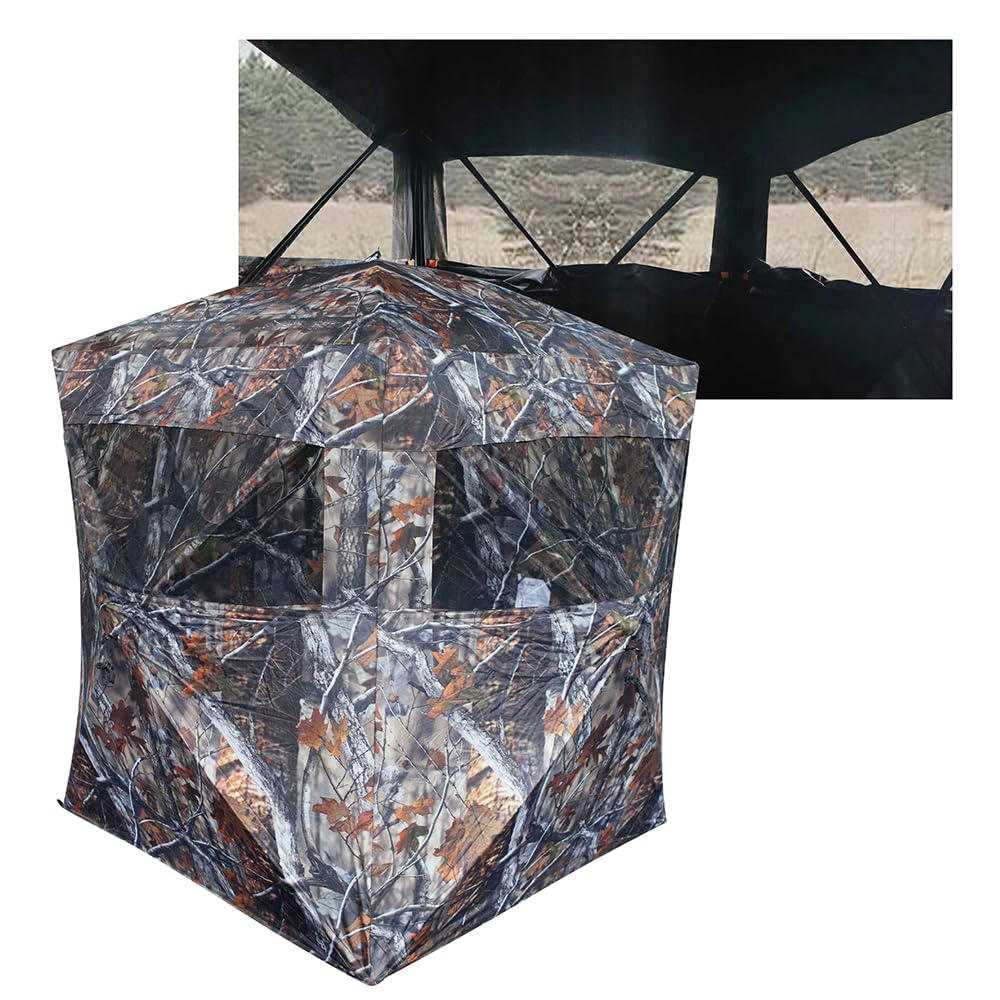 THUNDERBAY Spur Collector roomy two-person blind setup for field hunts.
