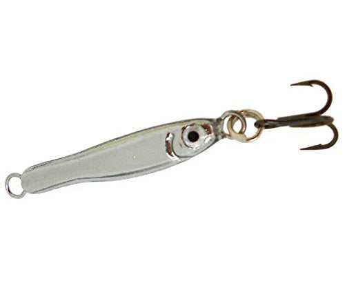 Thundermist Stingnose jigging spoon in chrome finish with realistic shape for bites.