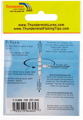 Thundermist T-Turn swivel-in-use demonstrates tangle-free performance in currents.
