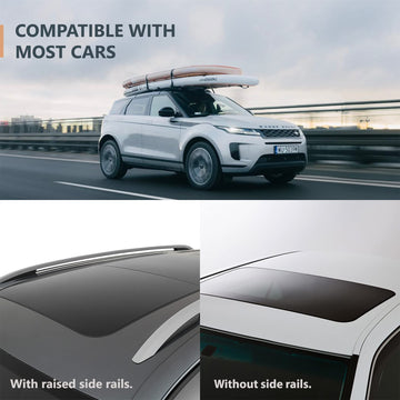 THURSO SURF roof rack carries paddleboards securely with anti-slip padding.