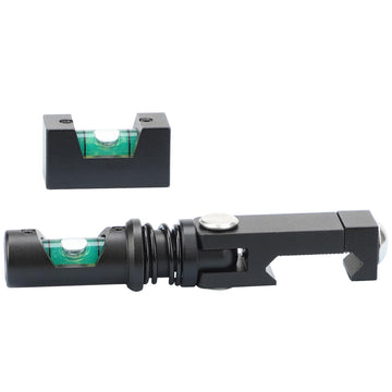 Thwackor foldable scope level folding mechanism for quick setup and stable readings.