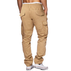 THWEI cargo pants back pocket detail with secure flaps and durable fabric.