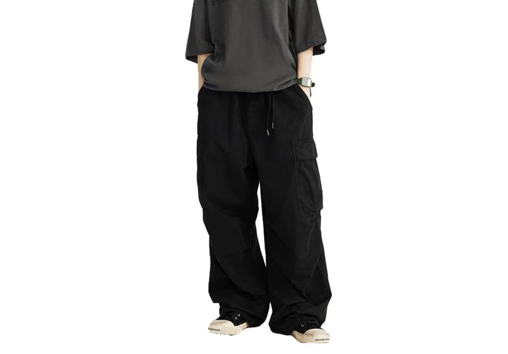 THWEI men's baggy cargo pants with elastic waist for all-day comfort