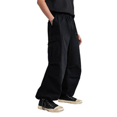 THWEI loose-fit parachute pants enabling unrestricted movement