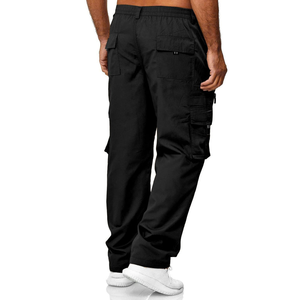 THWEI mens cargo pants back flap pockets add extra storage on trips.
