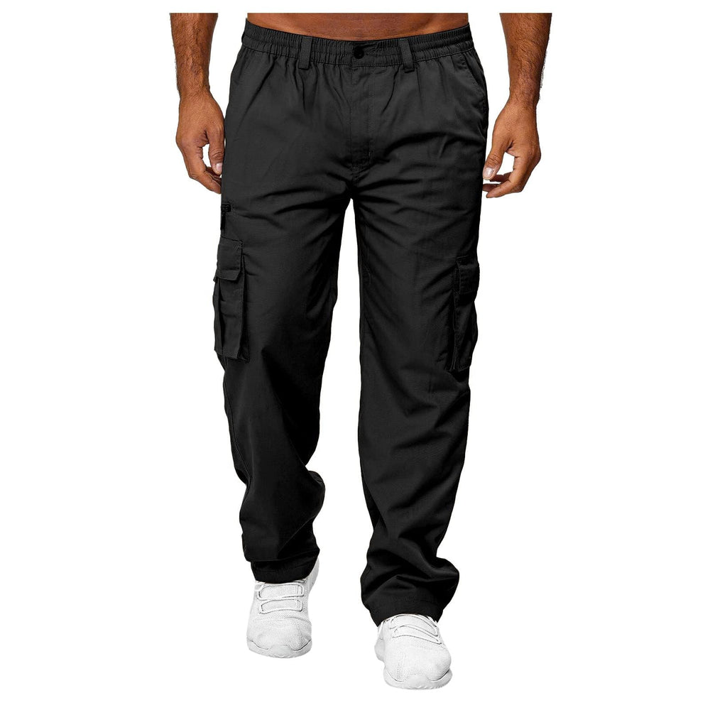THWEI cargo pants elastic waist offers comfortable fit for daily wear.