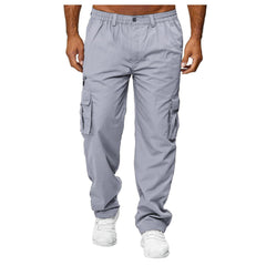 THWEI cargo pants waistband detail highlights elastic for comfortable wear.