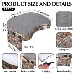 Thyle foldable hunting seat cushion shown for portable warmth in the field.