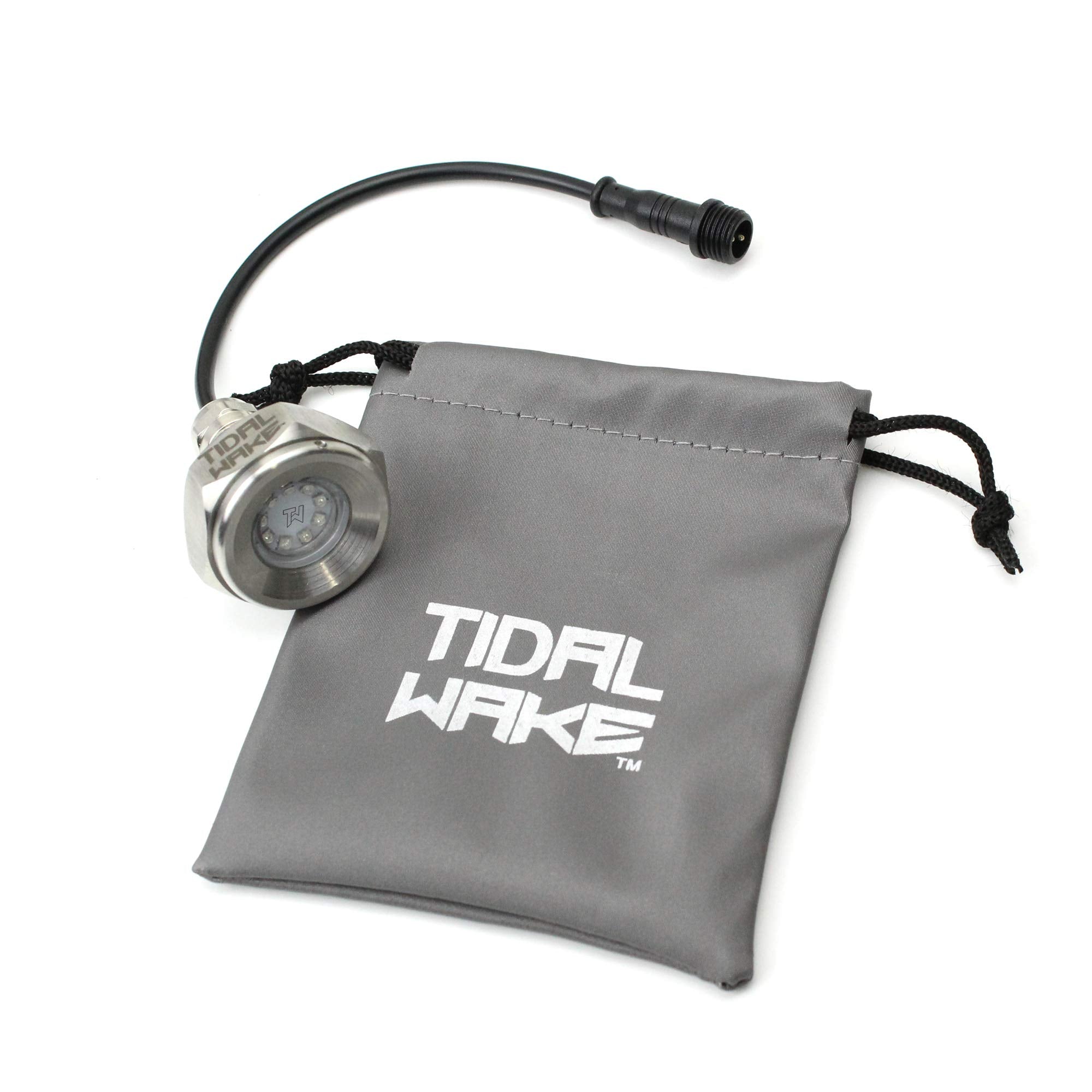 Tidal Wake waterproof quick-connect allows tool-free removal after a day on the water.