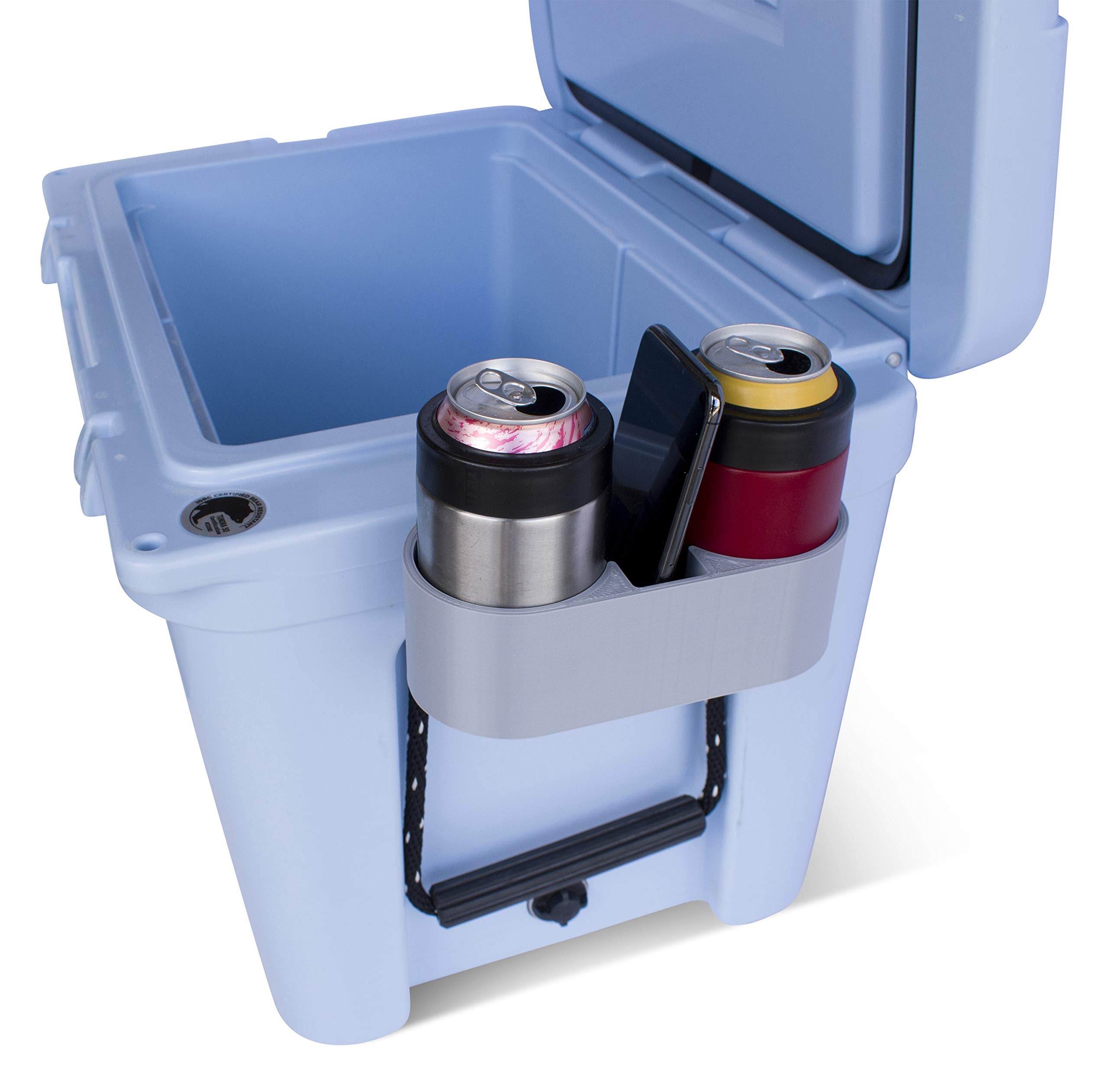 Tideline3D cup holder middle slot for phone and keys on YETI Tundra