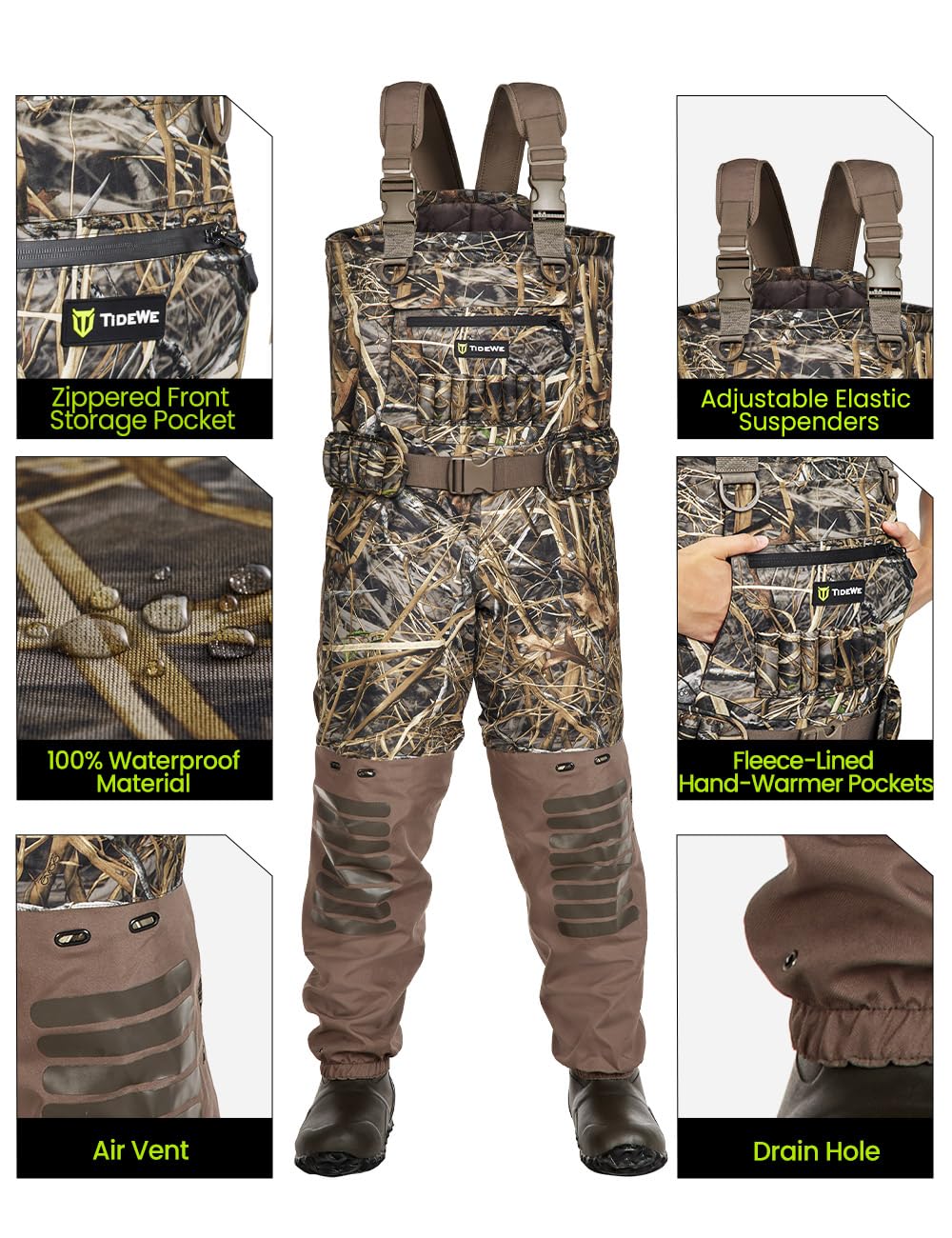 TIDEWE 3-layer-fabric durability stands up to rugged fieldwork and long seasons.