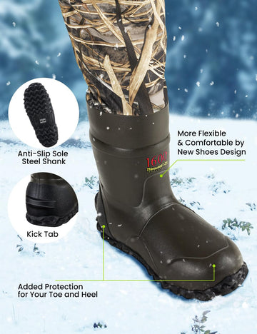 TIDEWE 600D reinforced shin and knee area boosts durability.