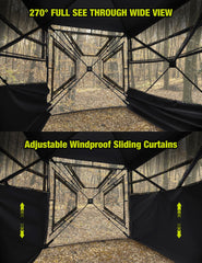 TIDEWE blind curtain in adjustable semi-transparent mode for flexible concealment