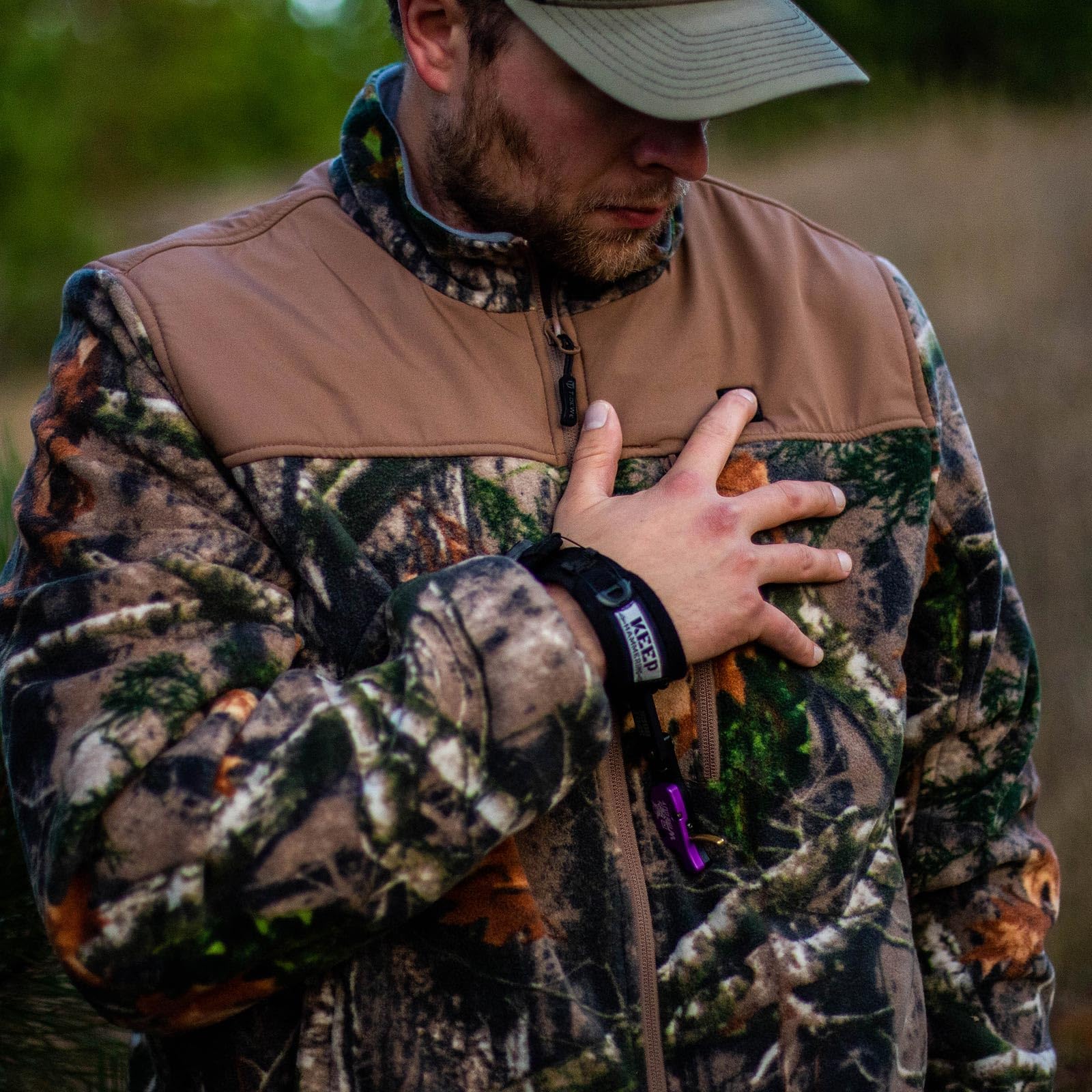 TIDEWE heated jacket heat level indicators show blue, white, and red settings for tailored warmth.