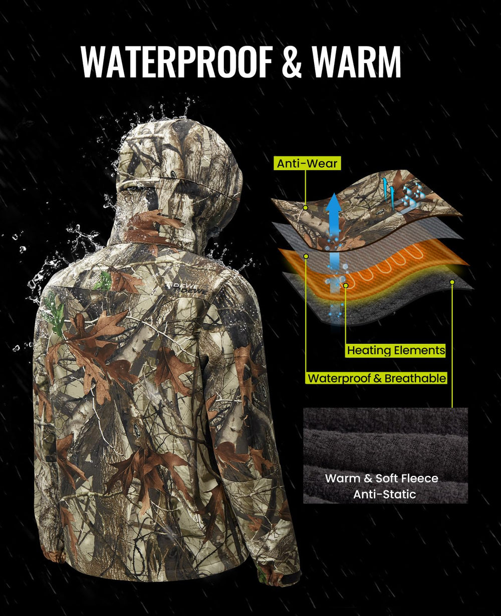 TIDEWE detachable hood adds weather protection while keeping heat close