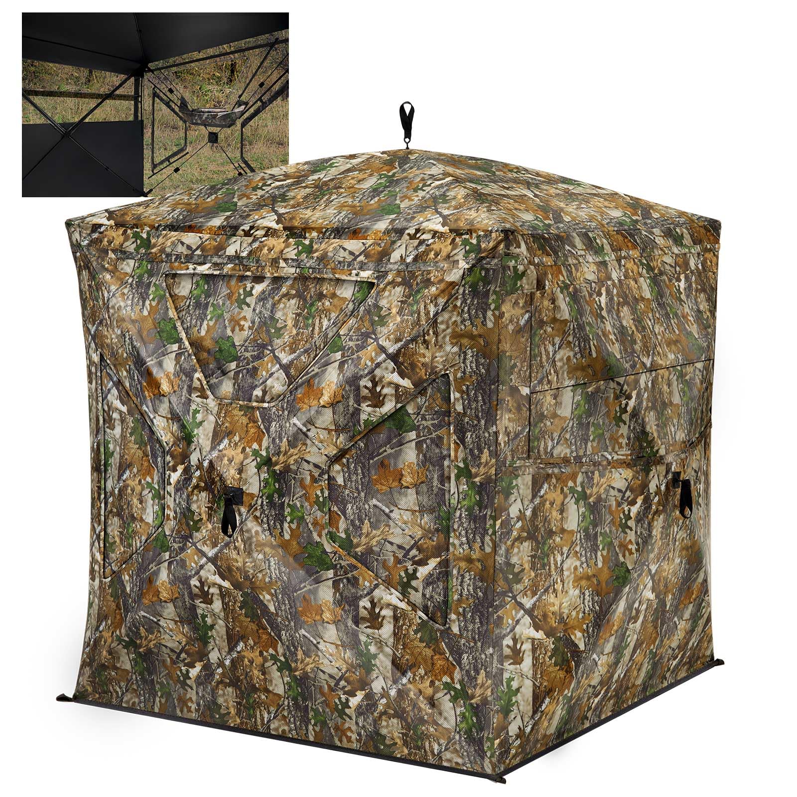 TIDEWE hunting blind 270° see-through design for full visibility with concealment.