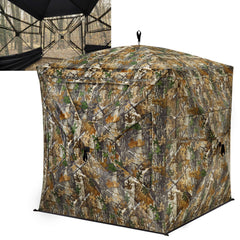 TIDEWE hunting blind with 270° see-through view for broad wildlife awareness