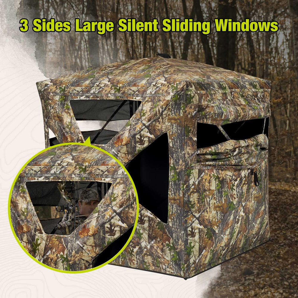TIDEWE see-through blind offers 360° visibility for all-angle awareness.